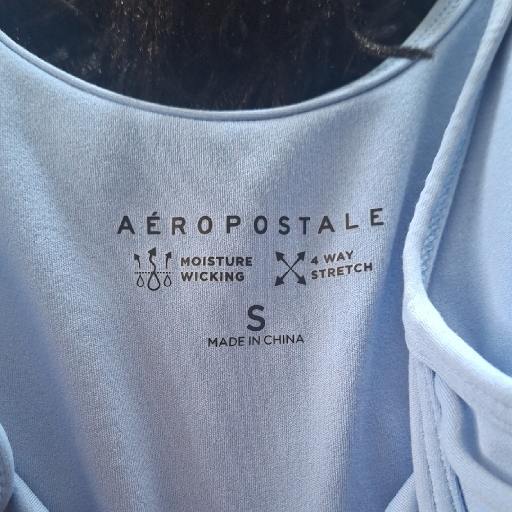 Aeropostale Sky Blue Performance Top